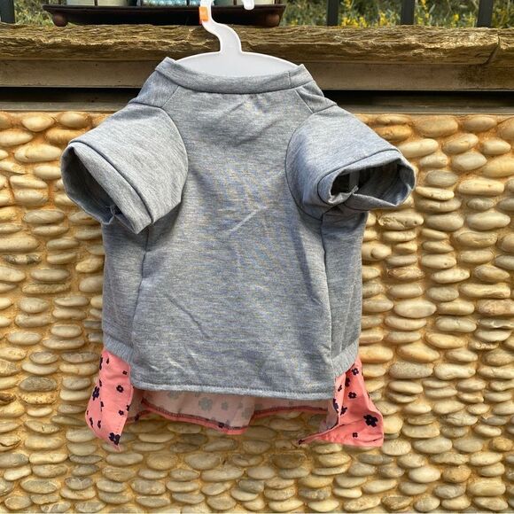 Top Paw Gray/Peach/Blue Floral Dress for Dogs. Size Medium. NWT! - Picture 2 of 5